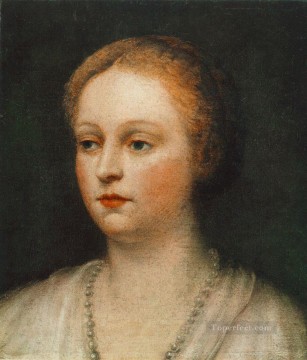  Tintoretto Oil Painting - Portrait of a Woman Italian Renaissance Tintoretto